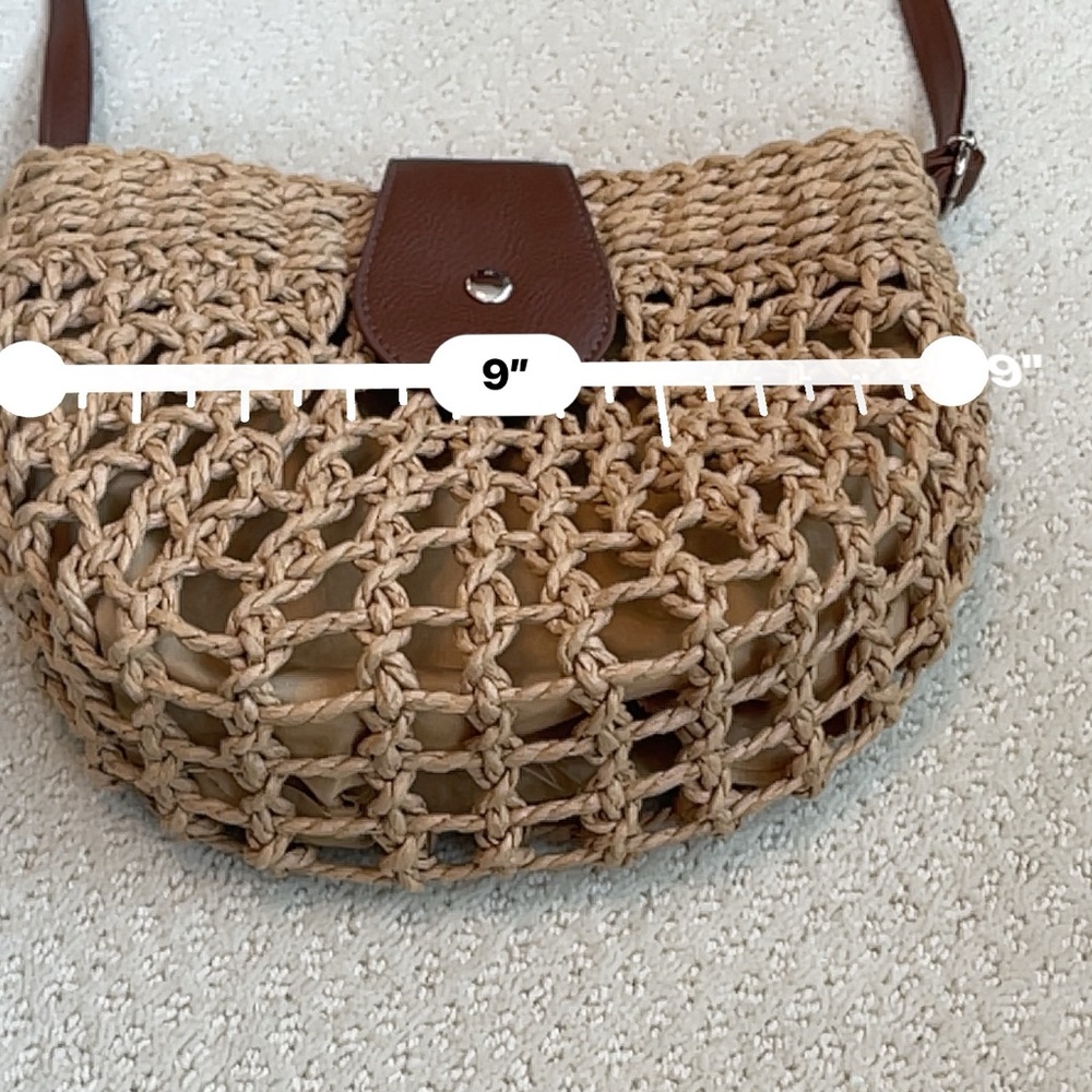 Straw shoulder purse - Picture 5 of 8